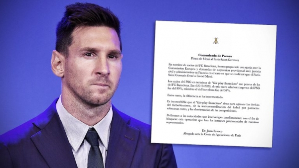 Socios del Barcelona presentaron demanda para evitar que Messi firme con el PSG